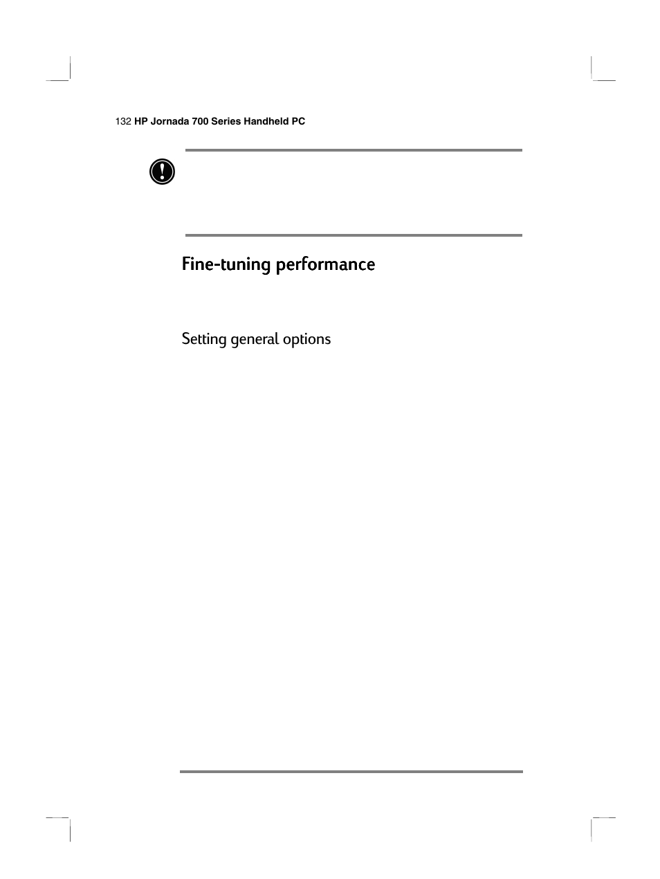 Fine, Setting general options | HP 700 Series User Manual | Page 136 / 204