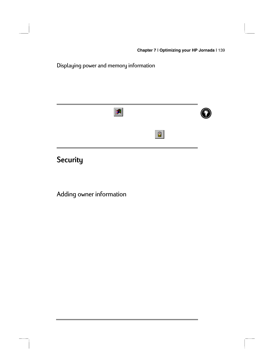 Security, Adding owner information | HP 700 Series User Manual | Page 143 / 204