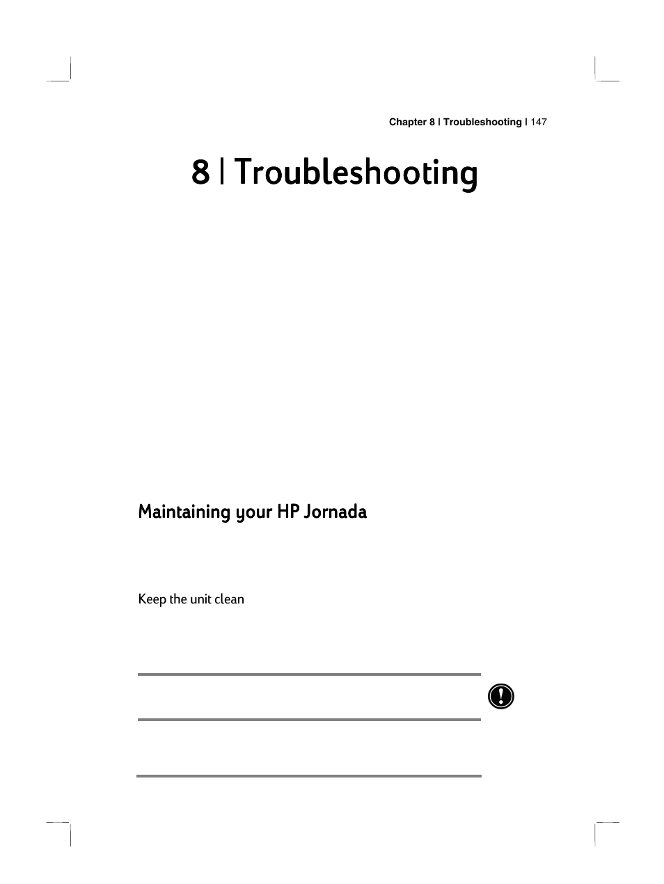 8 | troubleshooting, Maintaining | HP 700 Series User Manual | Page 151 / 204