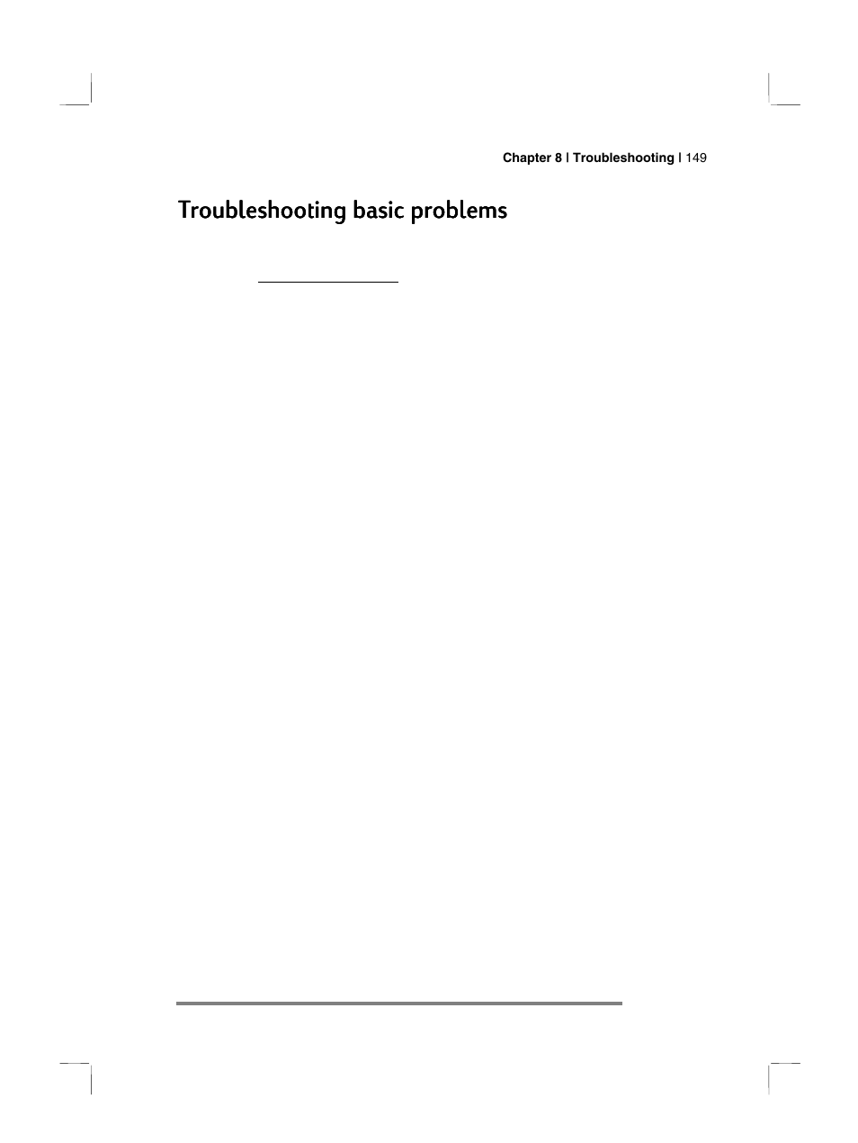 Troubleshooting basic problem | HP 700 Series User Manual | Page 153 / 204