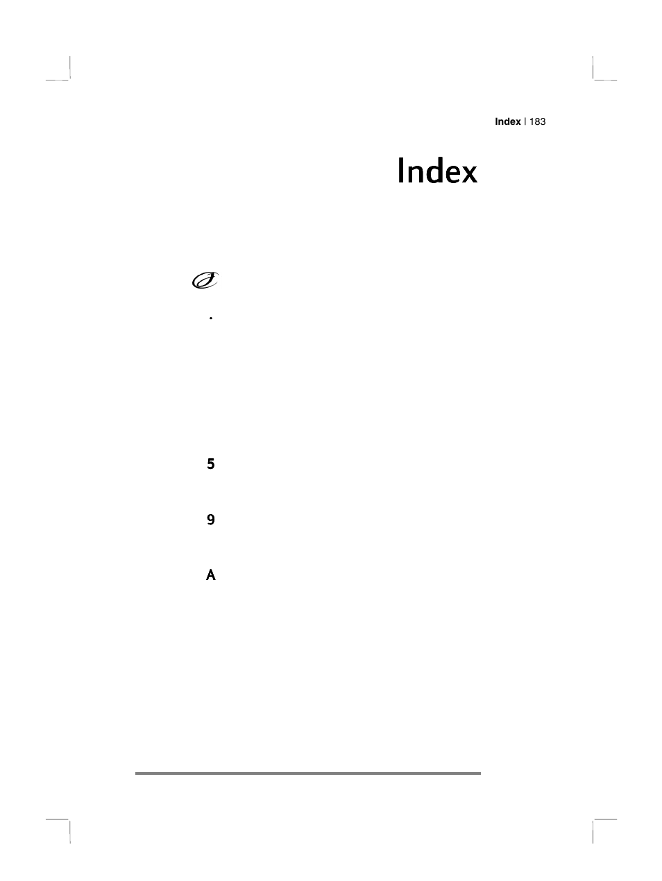 Index | HP 700 Series User Manual | Page 187 / 204
