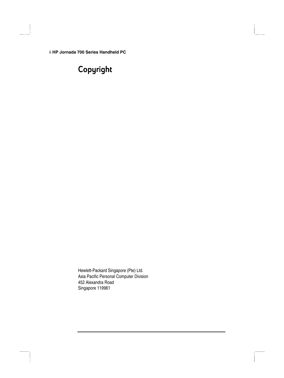 Copyright | HP 700 Series User Manual | Page 2 / 204