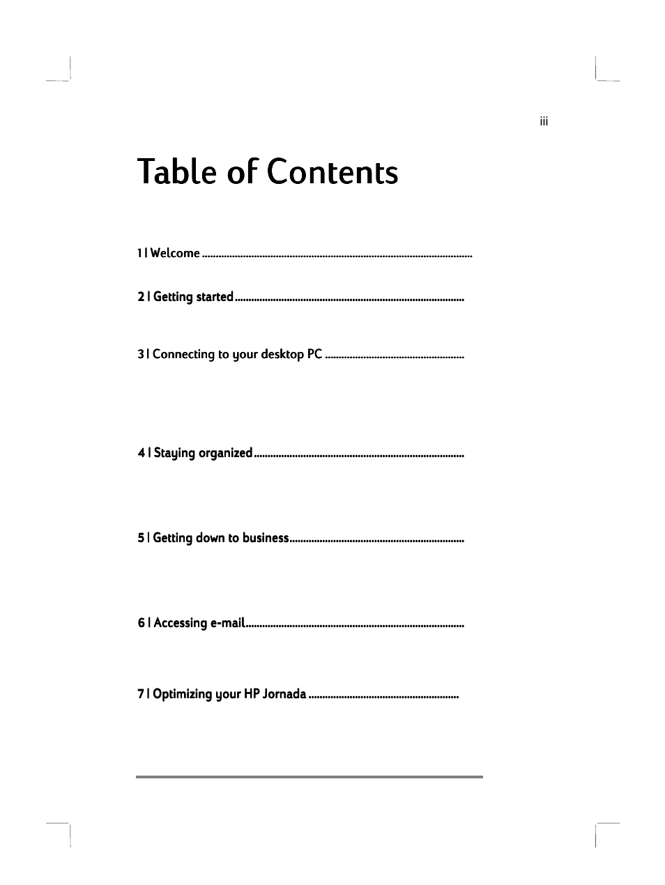 HP 700 Series User Manual | Page 3 / 204