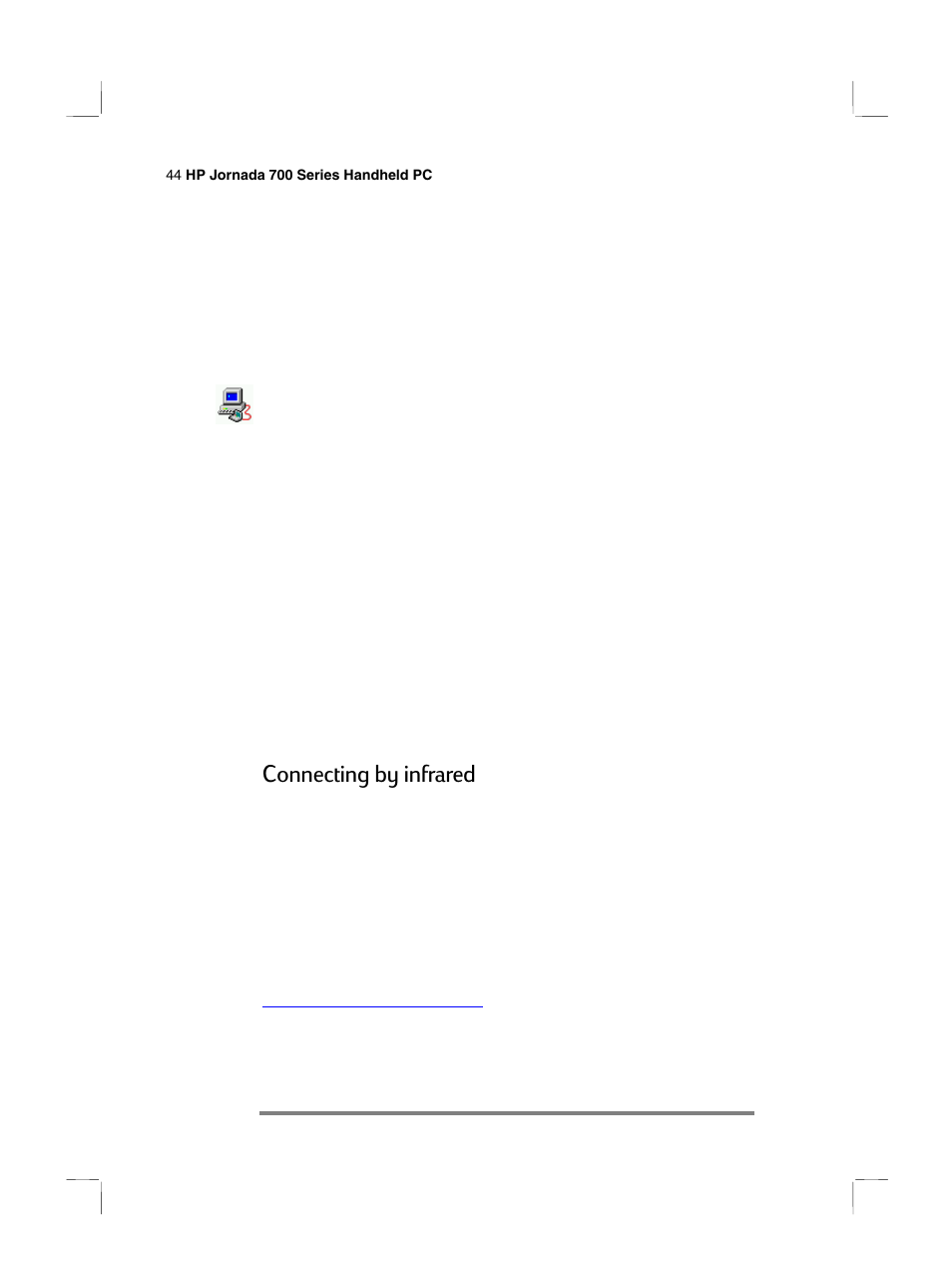 Connecting by infrared | HP 700 Series User Manual | Page 48 / 204