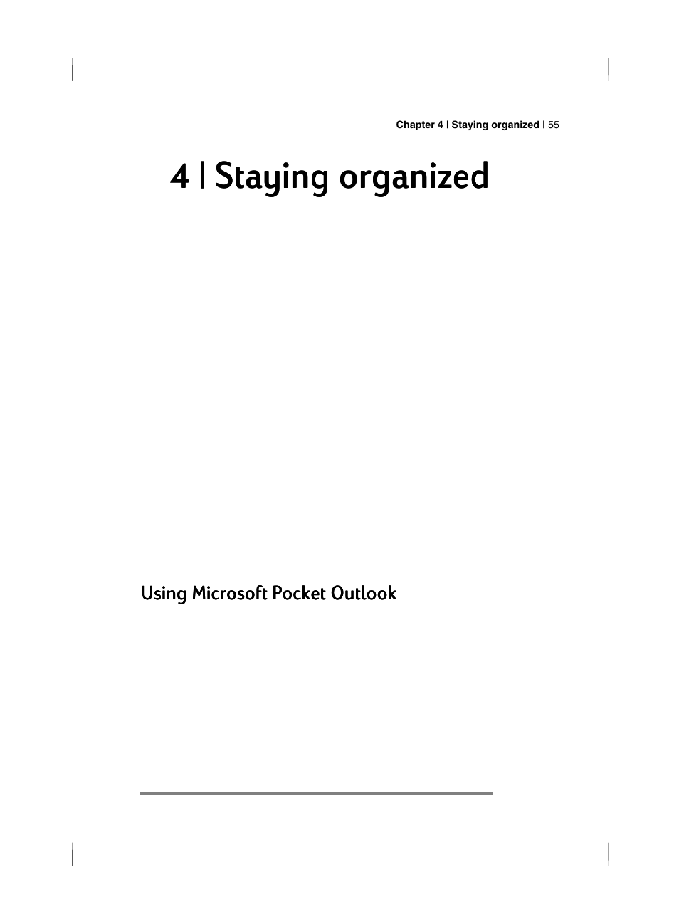 4 | staying organized | HP 700 Series User Manual | Page 59 / 204