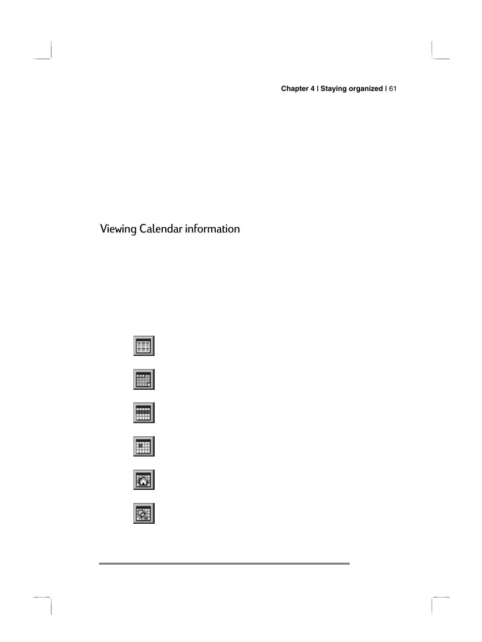 Viewing calendar information | HP 700 Series User Manual | Page 65 / 204