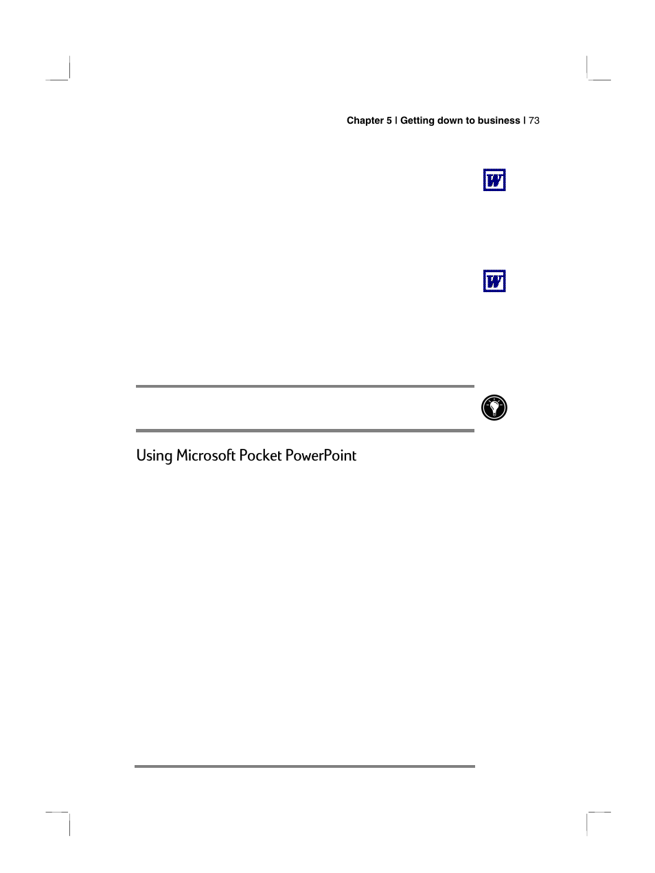 Using microsoft pocket powerpoint | HP 700 Series User Manual | Page 77 / 204