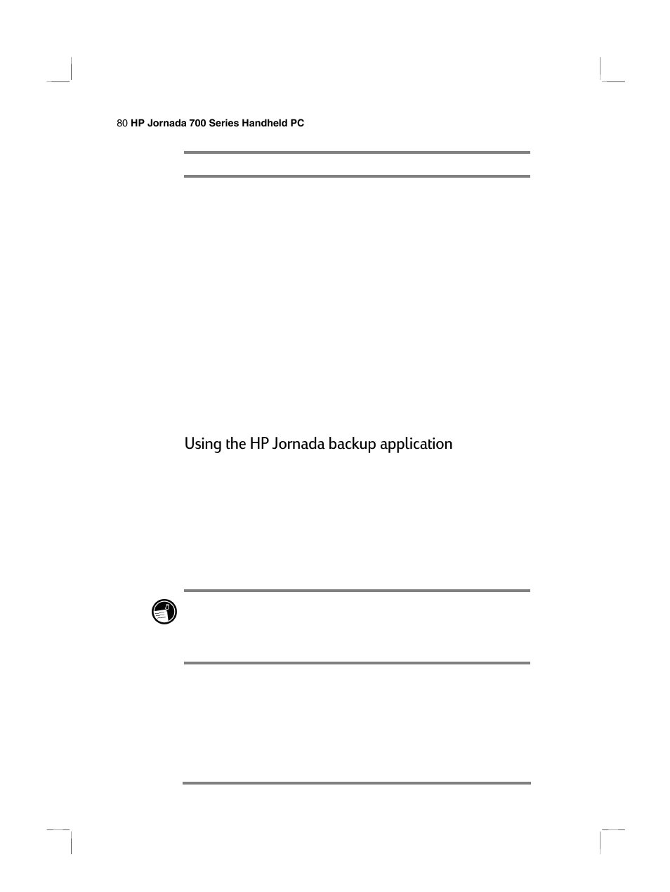 Using the hp jornada backup application | HP 700 Series User Manual | Page 84 / 204