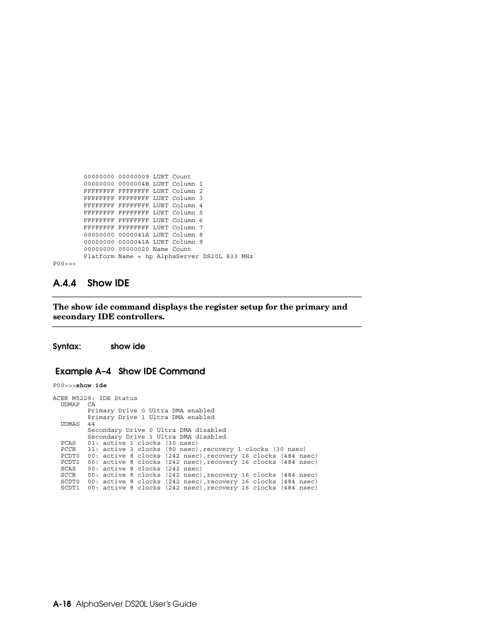 HP DS20L User Manual | Page 106 / 152