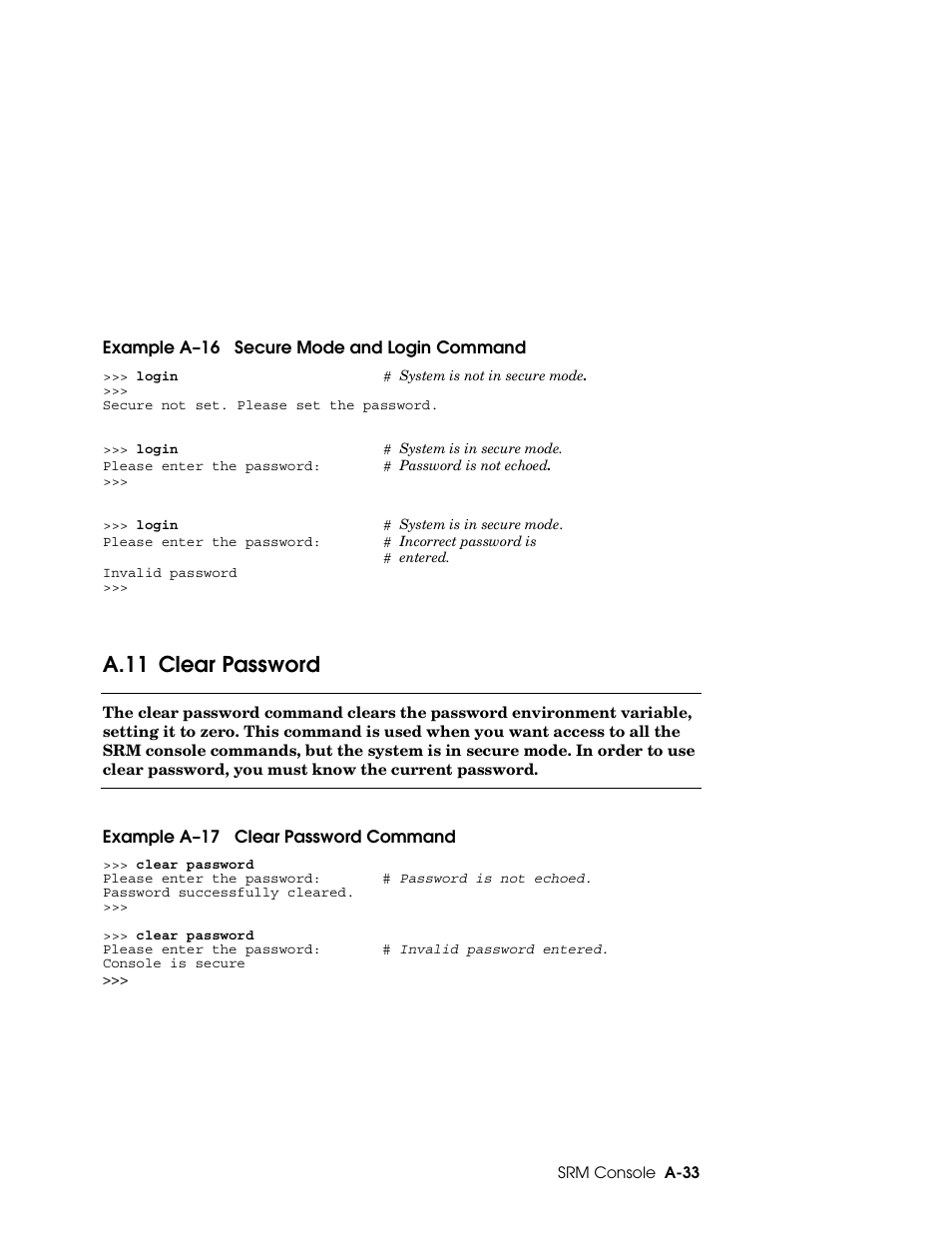 A.11 clear password | HP DS20L User Manual | Page 121 / 152