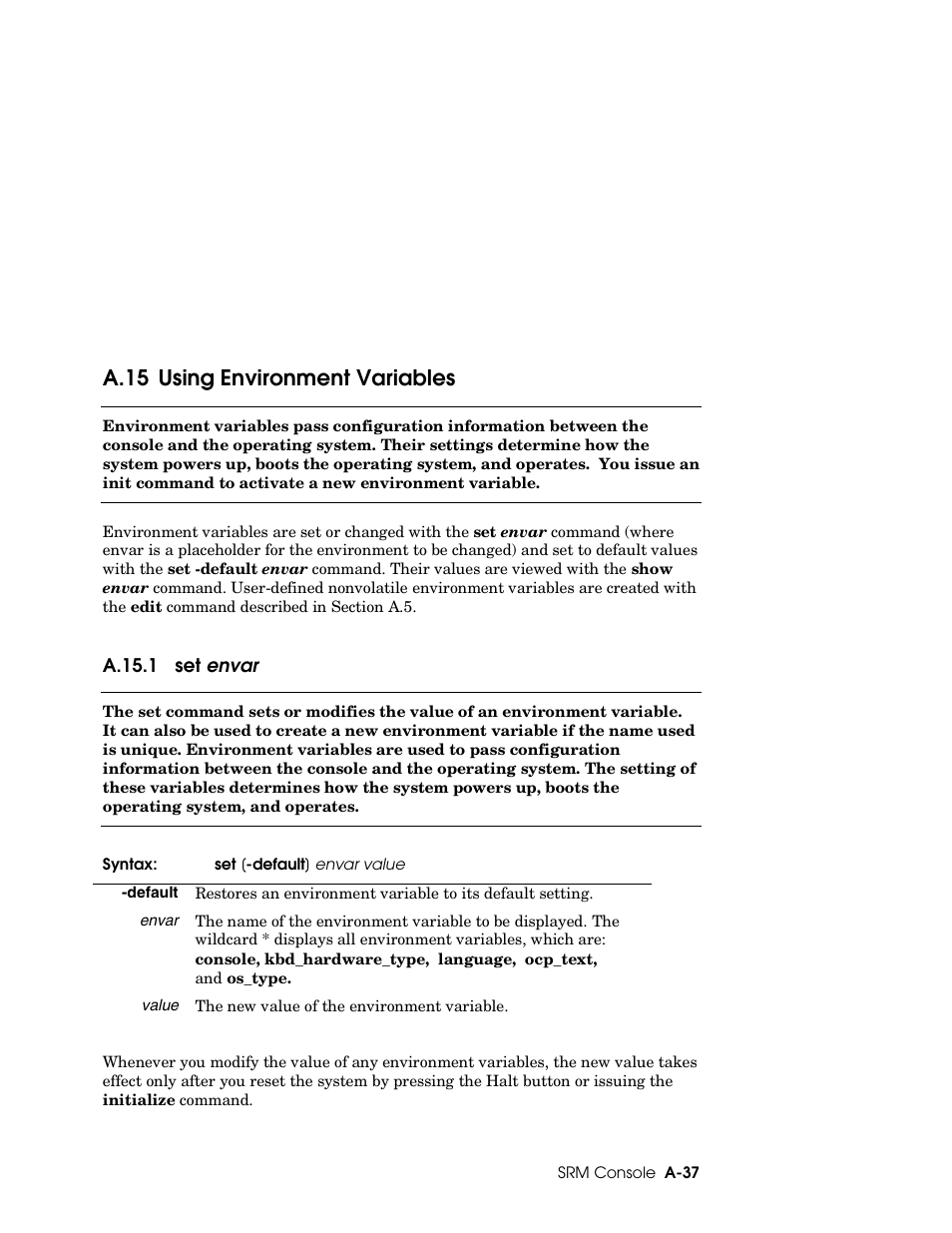A.15 using environment variables | HP DS20L User Manual | Page 125 / 152