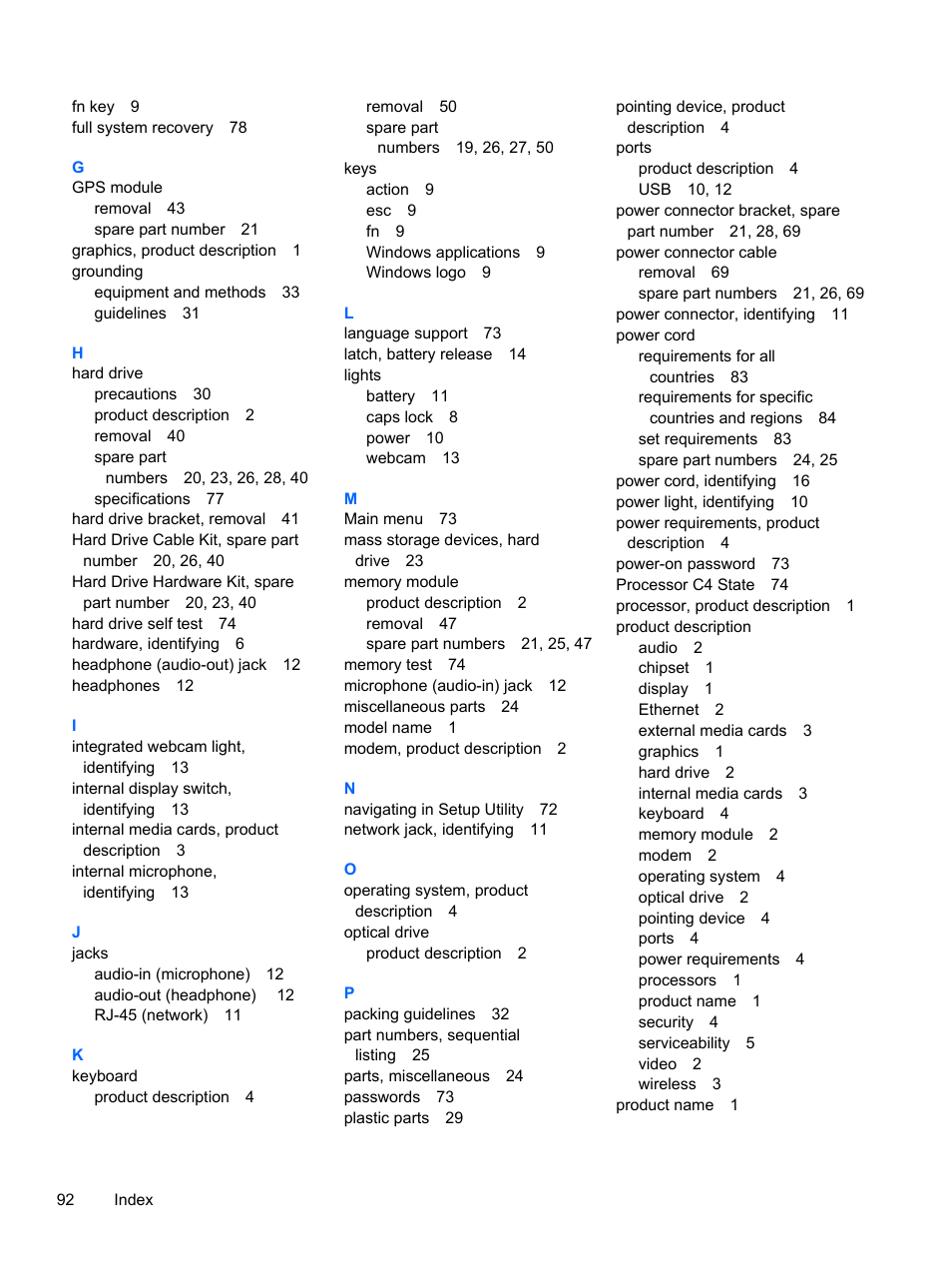 HP 1103 User Manual | Page 100 / 101