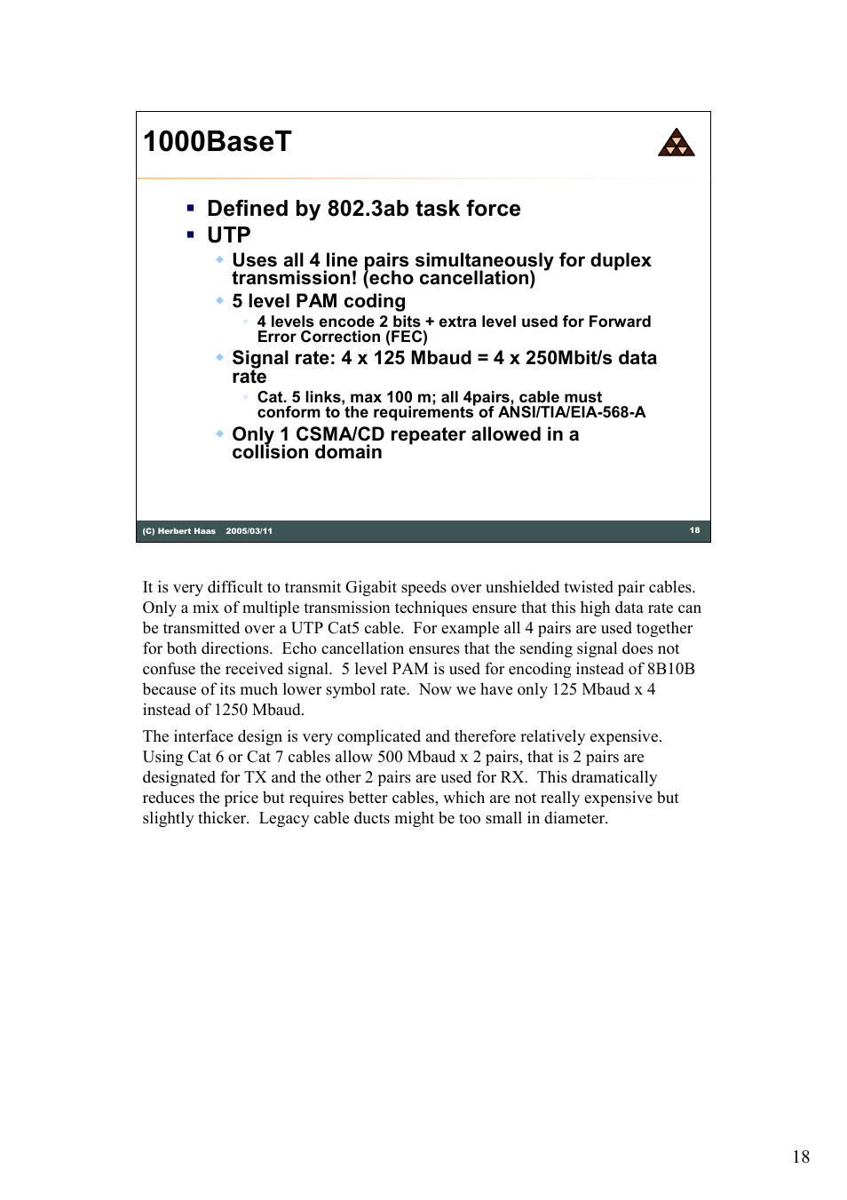 1000baset, Defined by 802.3ab task force utp | HP 180 Degree Turn User Manual | Page 18 / 24