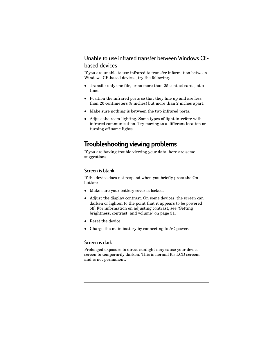Troubleshooting vviewing g pproblems | HP Jornada 420 User Manual | Page 102 / 146
