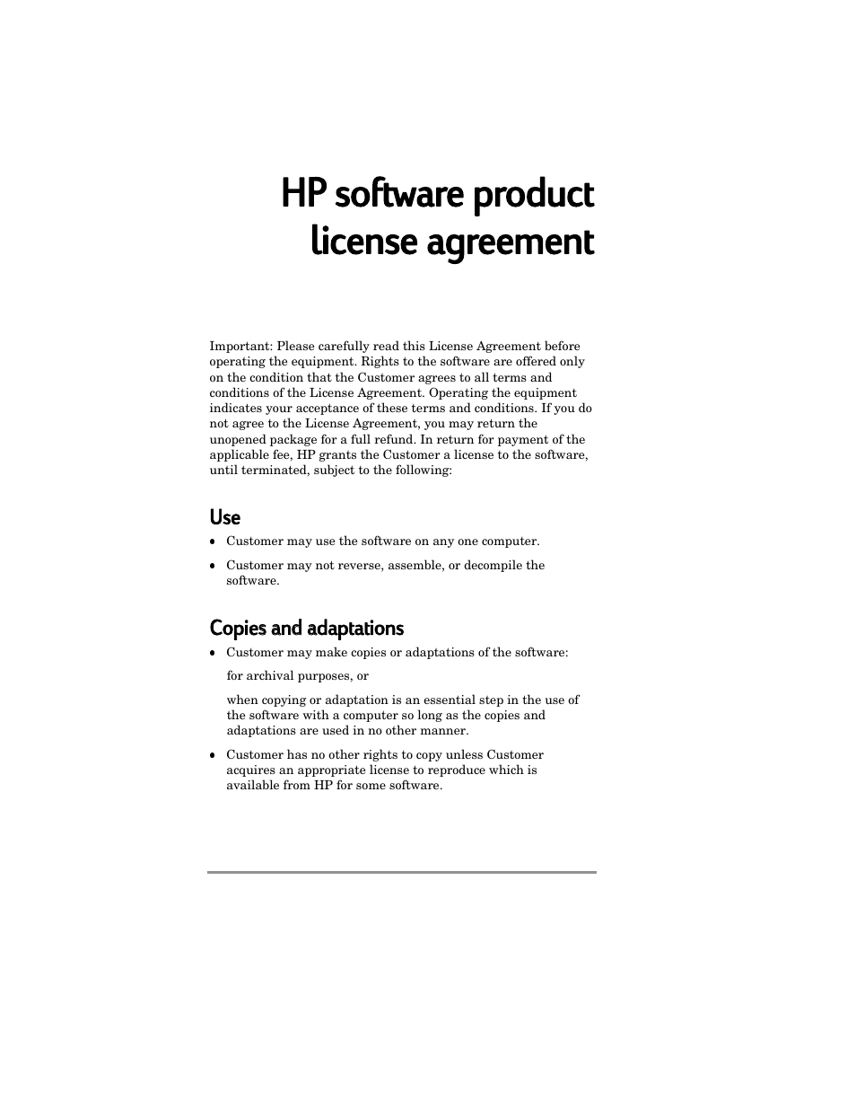 Hp p ssoftware e pproduct license e aagreement | HP Jornada 420 User Manual | Page 143 / 146