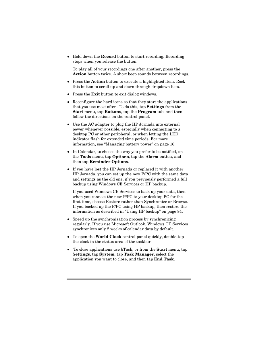 HP Jornada 420 User Manual | Page 41 / 146