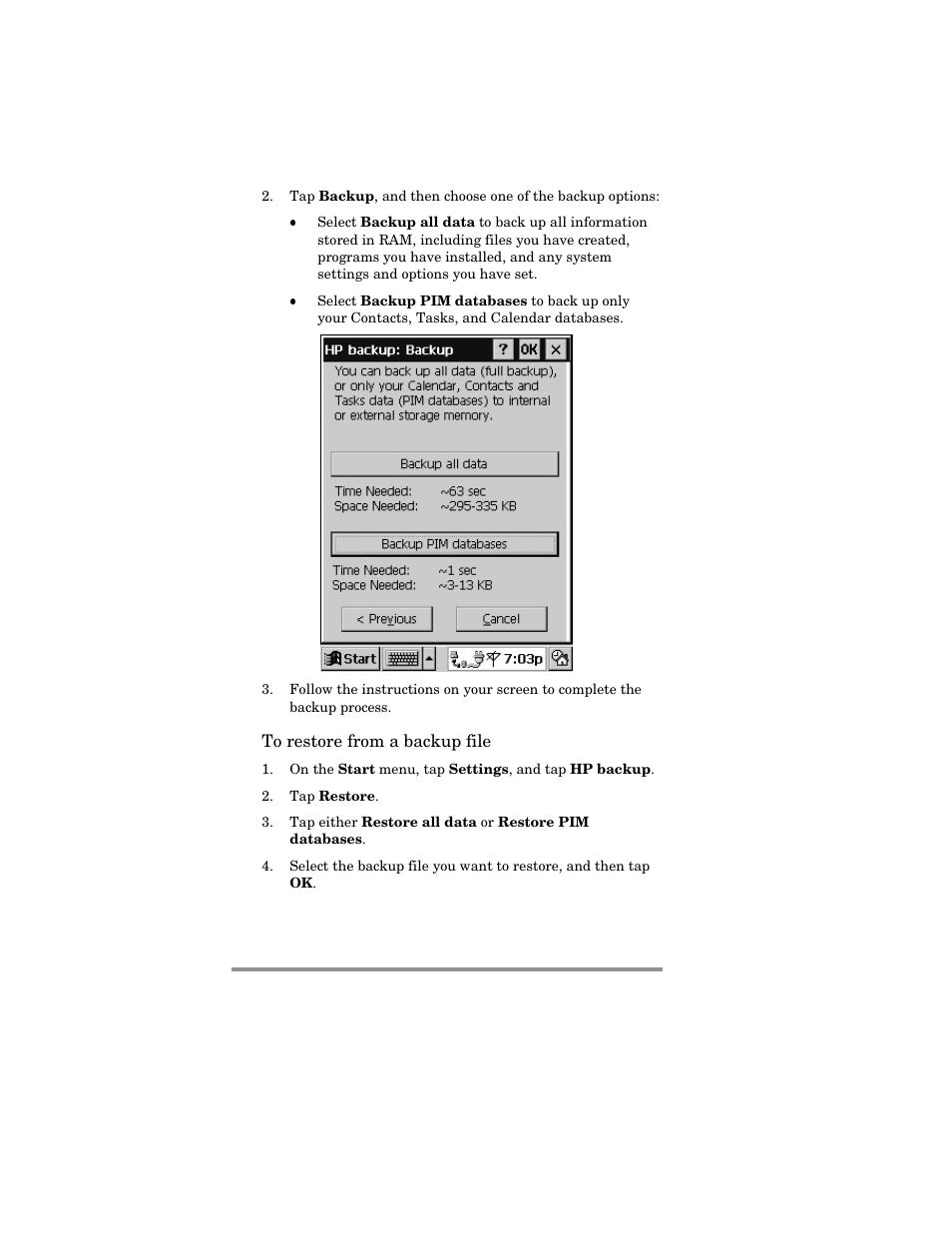 HP Jornada 420 User Manual | Page 89 / 146