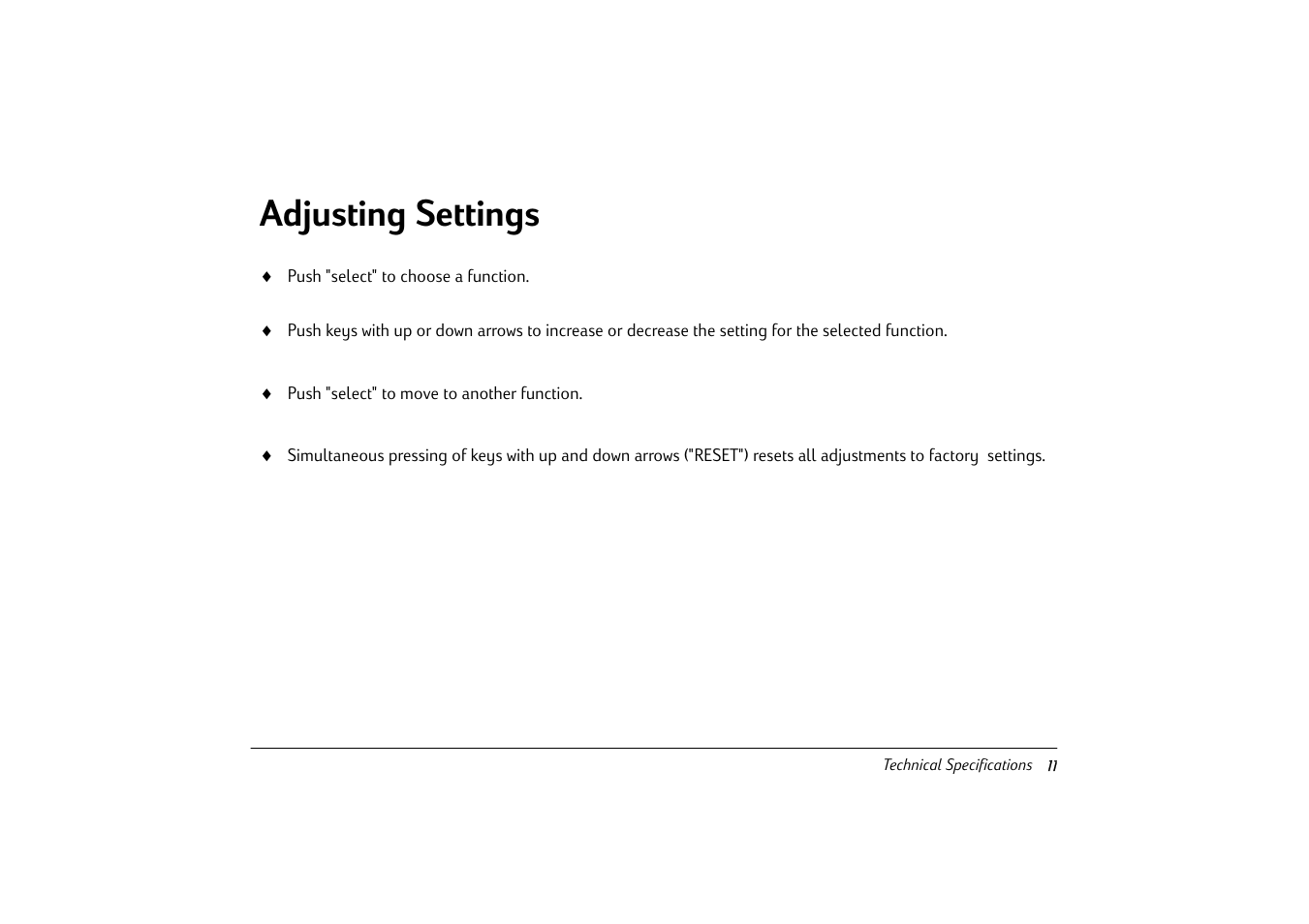 Adjusting settings | HP Pavilion v50 User Manual | Page 16 / 22