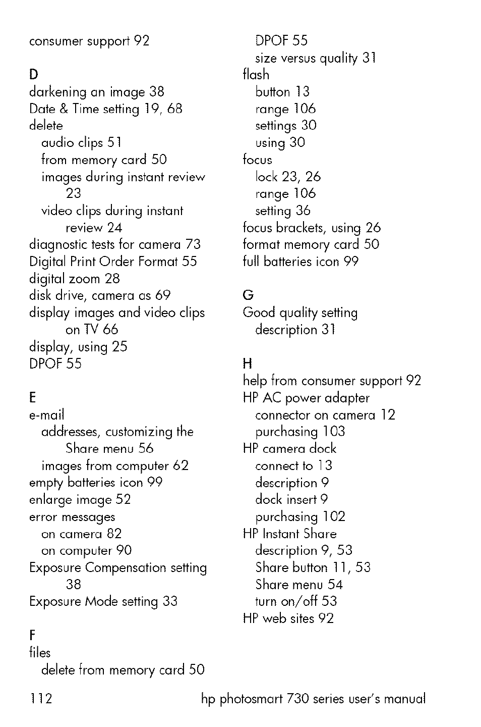 HP 730 User Manual | Page 110 / 115