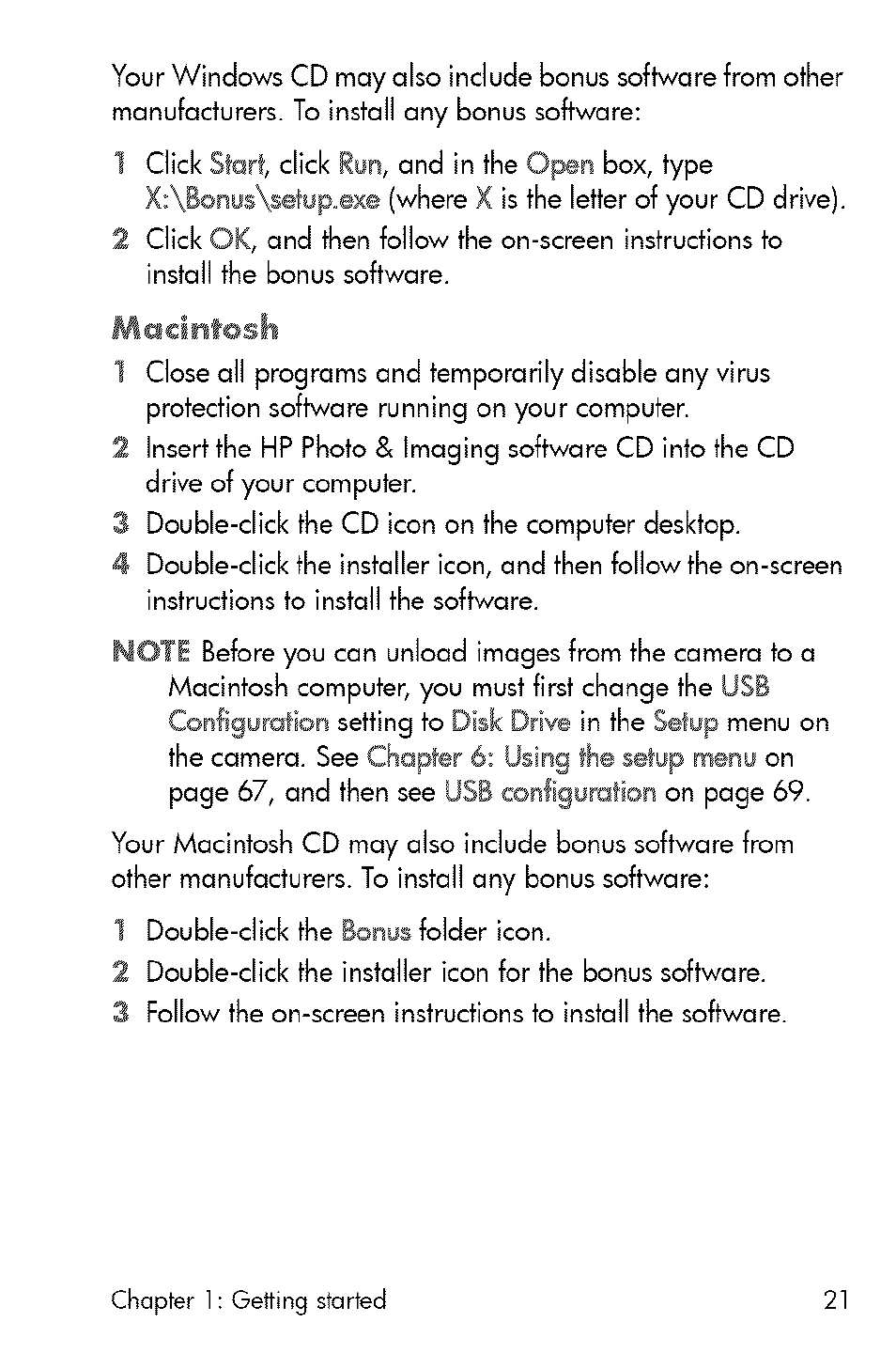 Macintosh | HP 730 User Manual | Page 19 / 115