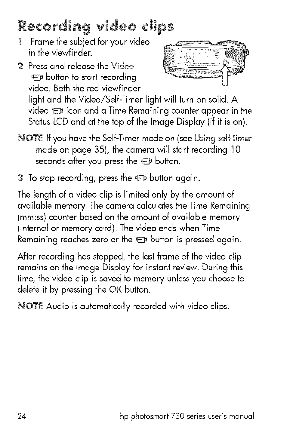 Recording dips | HP 730 User Manual | Page 22 / 115