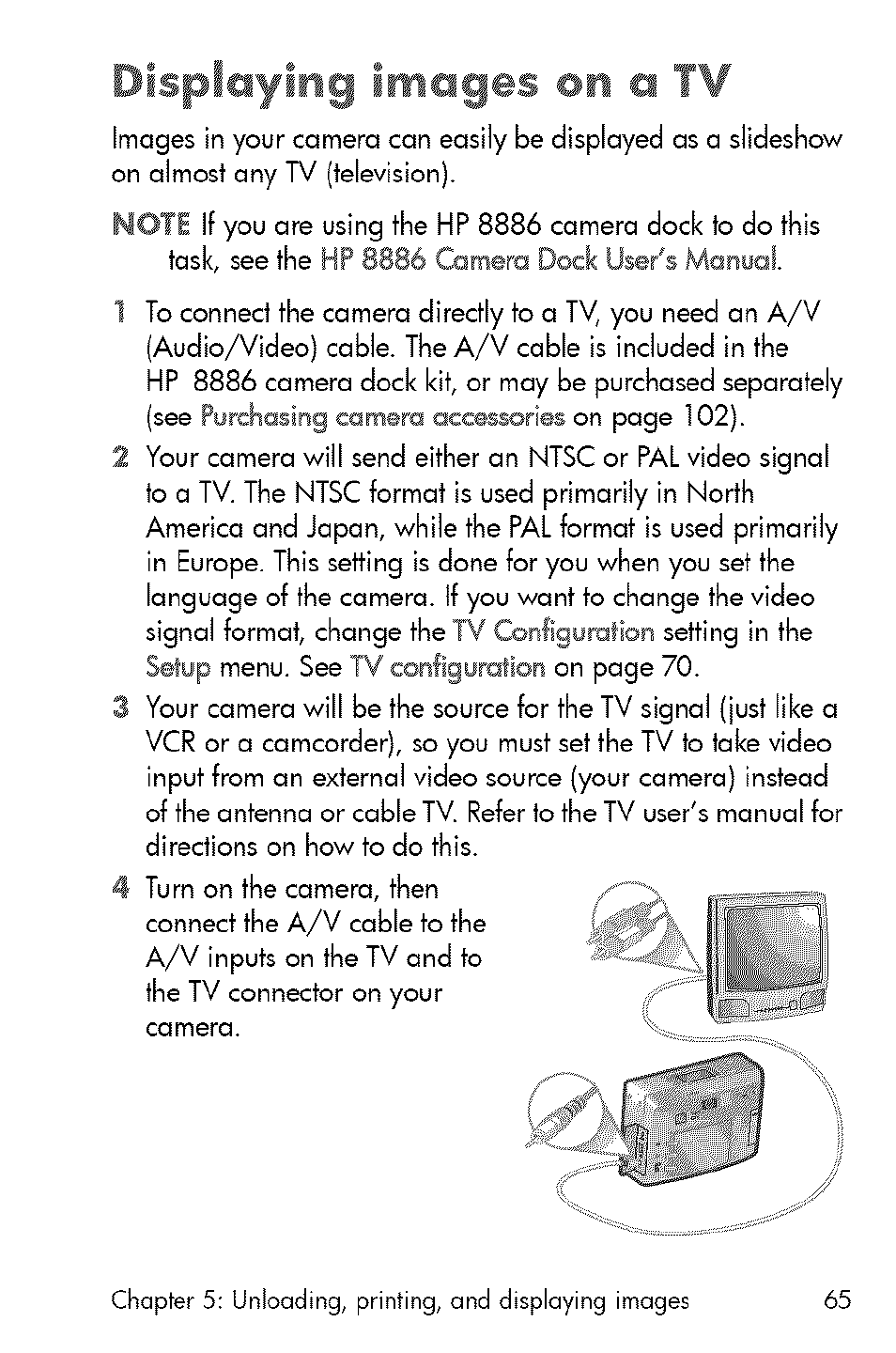 Displaying images on a t | HP 730 User Manual | Page 63 / 115