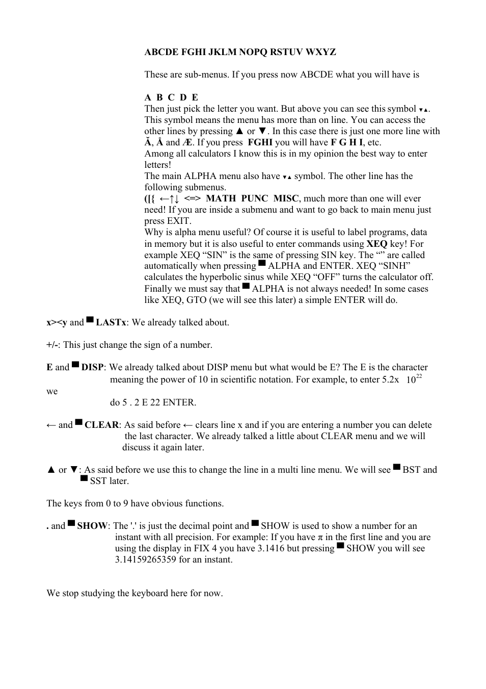 HP 42S User Manual | Page 11 / 33