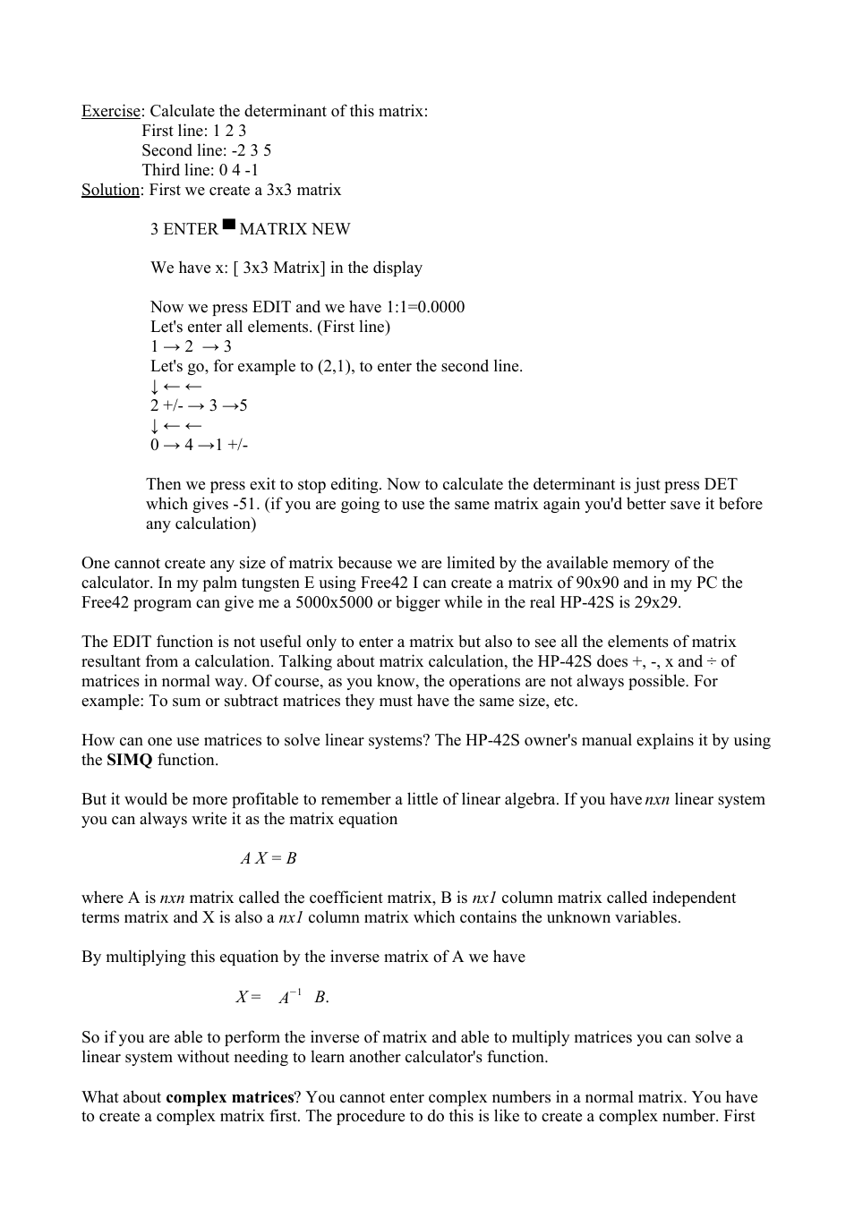HP 42S User Manual | Page 29 / 33
