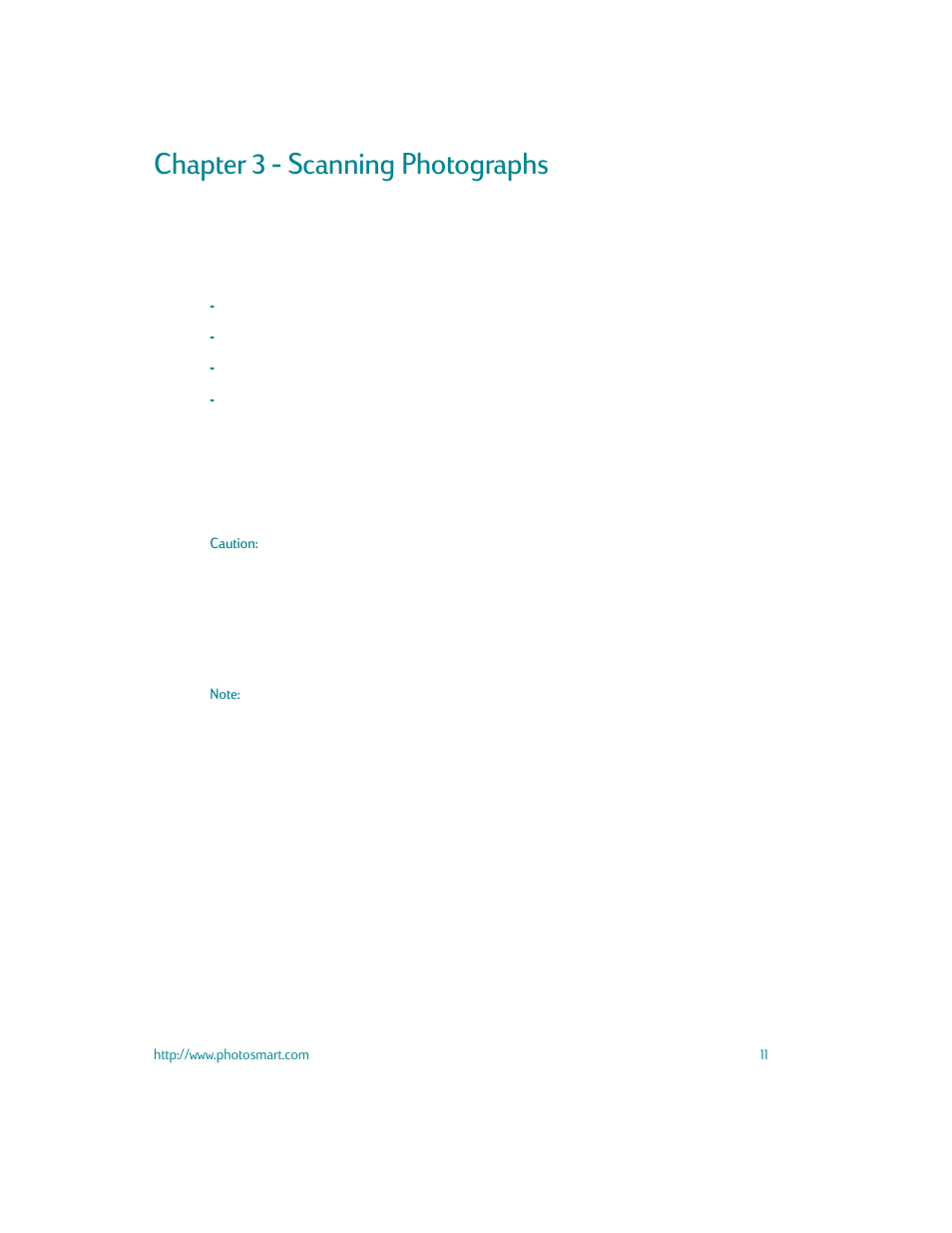 Chapter 3 - scanning photographs | HP S20 User Manual | Page 13 / 46