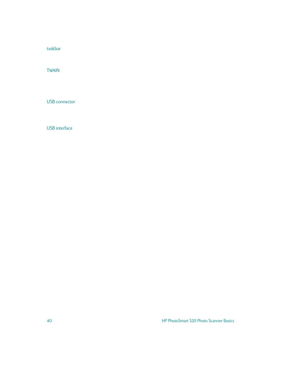 HP S20 User Manual | Page 42 / 46