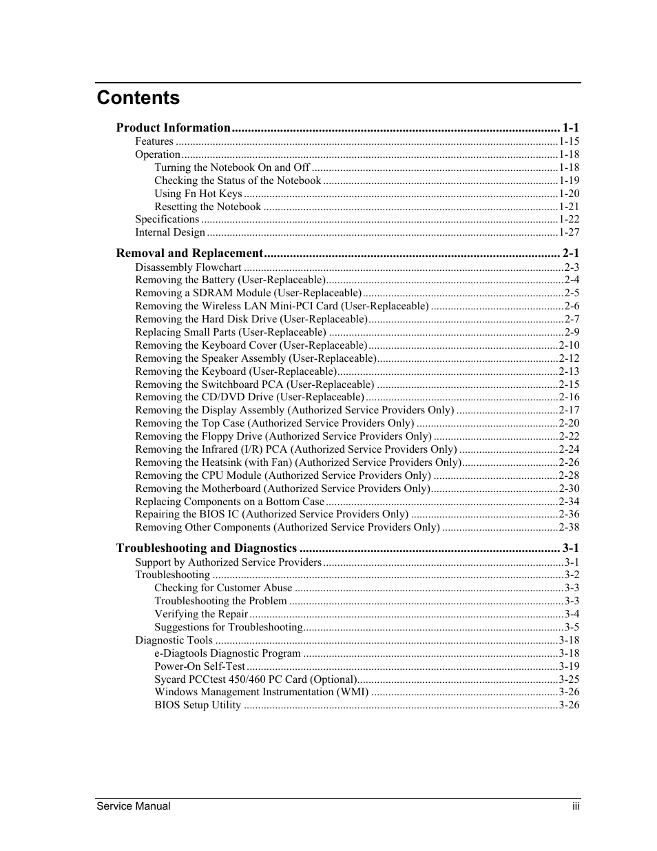 HP ze4200 User Manual | Page 3 / 126