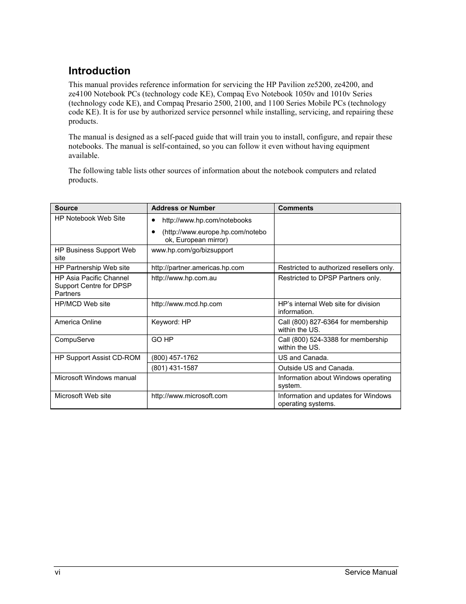 Introduction | HP ze4200 User Manual | Page 6 / 126