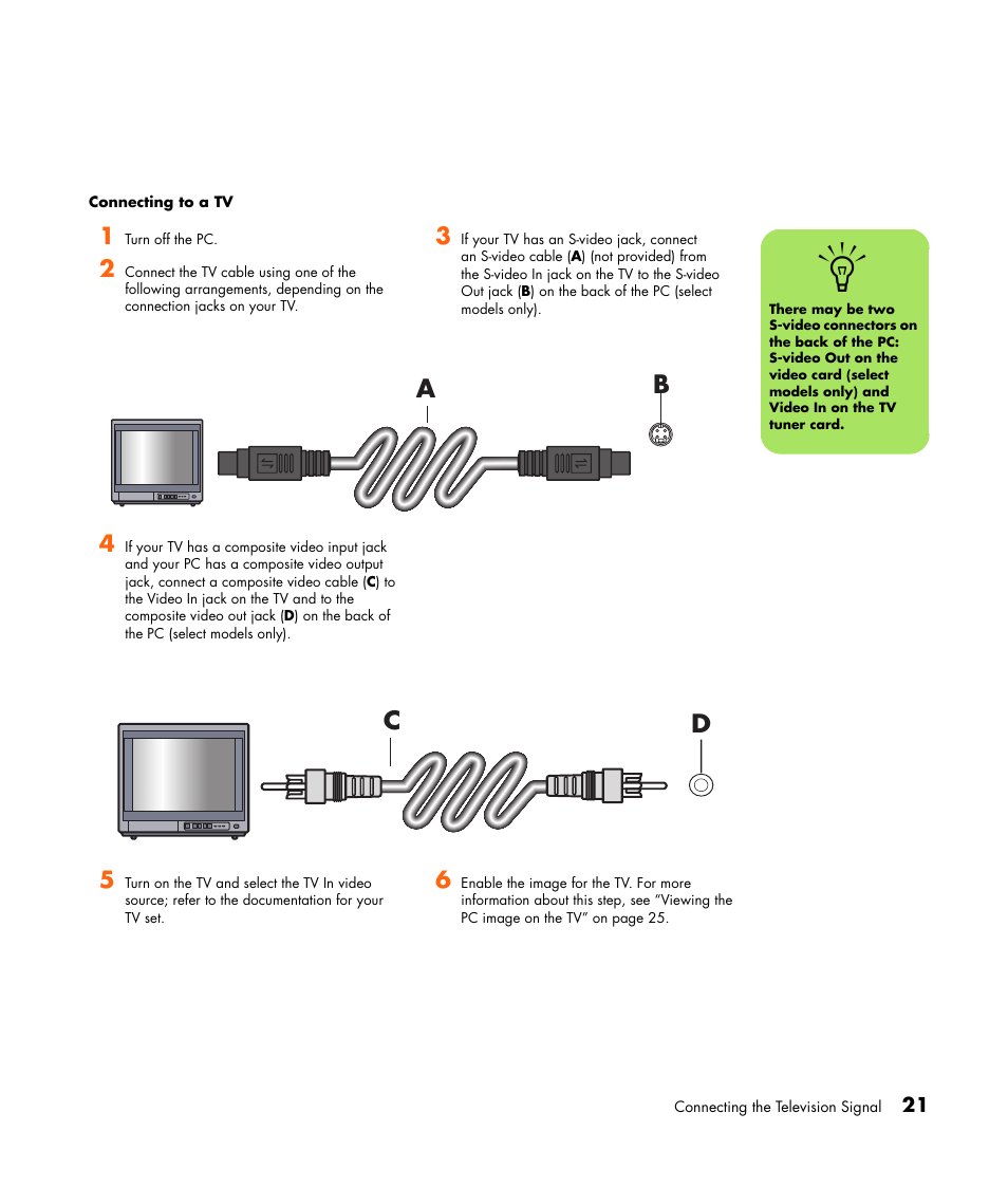 Ab c d | HP Getting Started Guide User Manual | Page 25 / 80