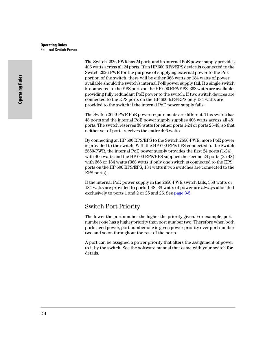 Switch port priority, Switch port priority -4 | HP procurve J8164A User Manual | Page 14 / 32