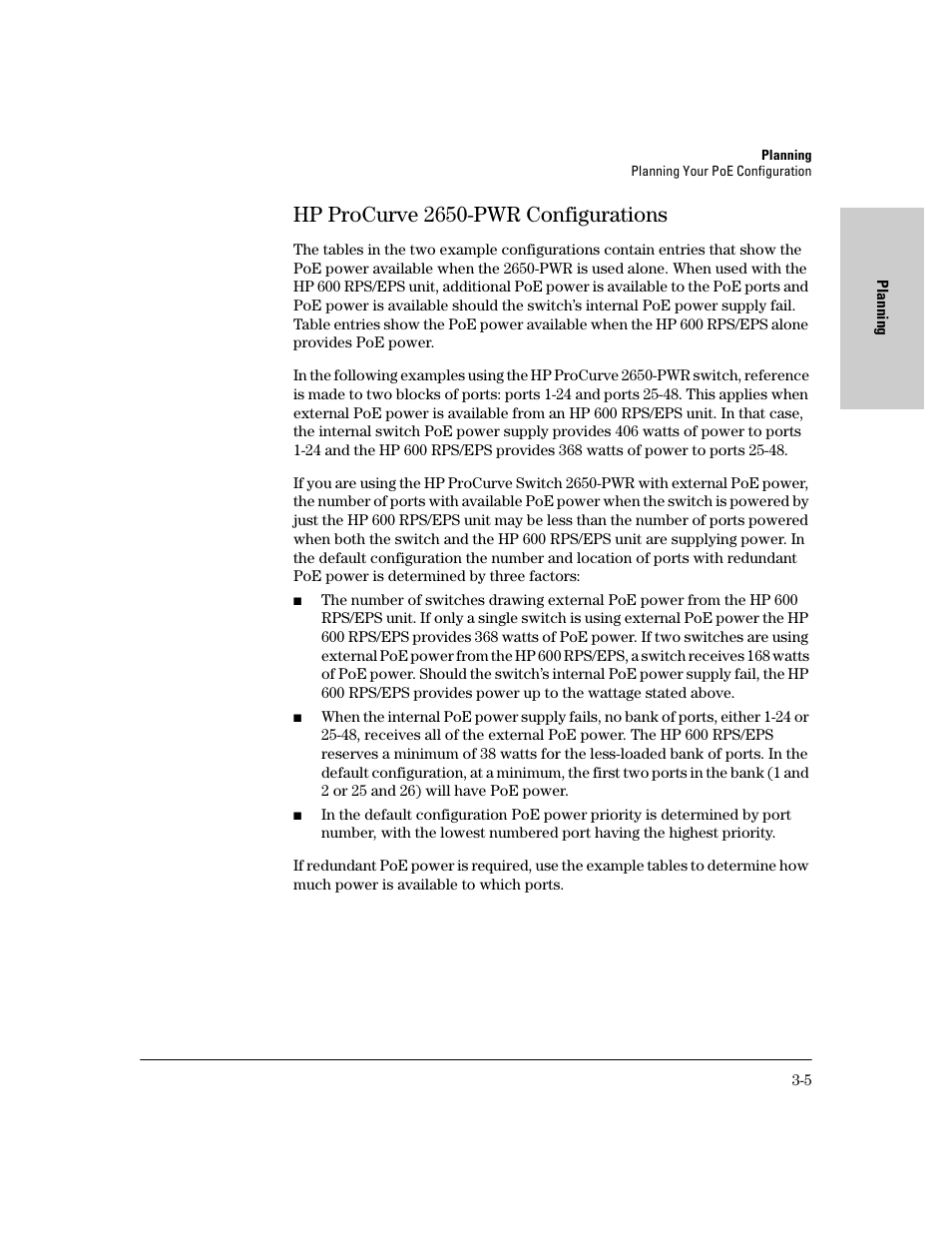 Hp procurve 2650-pwr configurations, Hp procurve 2650-pwr configurations -5 | HP procurve J8164A User Manual | Page 21 / 32