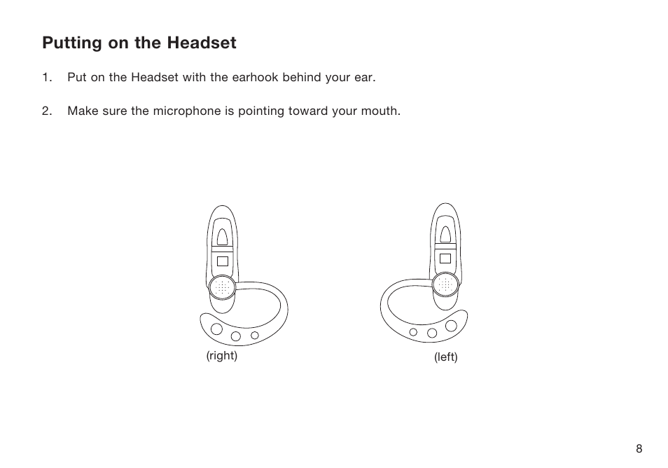 Putting on the headset | HP F8T064UKHP User Manual | Page 11 / 26