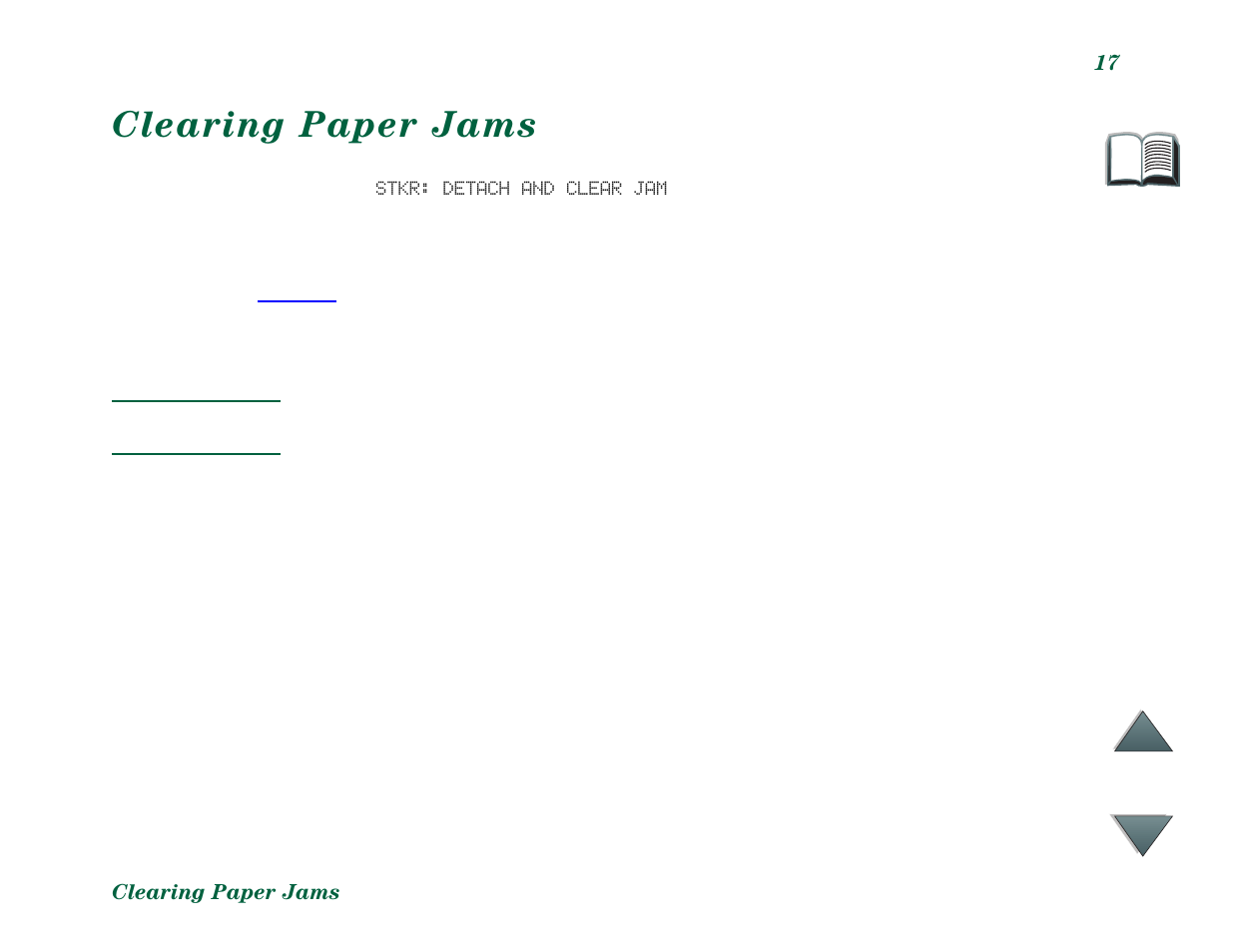 Clearing paper jams | HP C4779x User Manual | Page 17 / 37