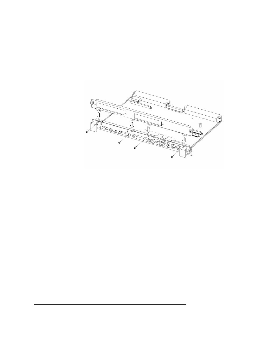Adding the front panel screws 2-10 | HP 744 User Manual | Page 50 / 154