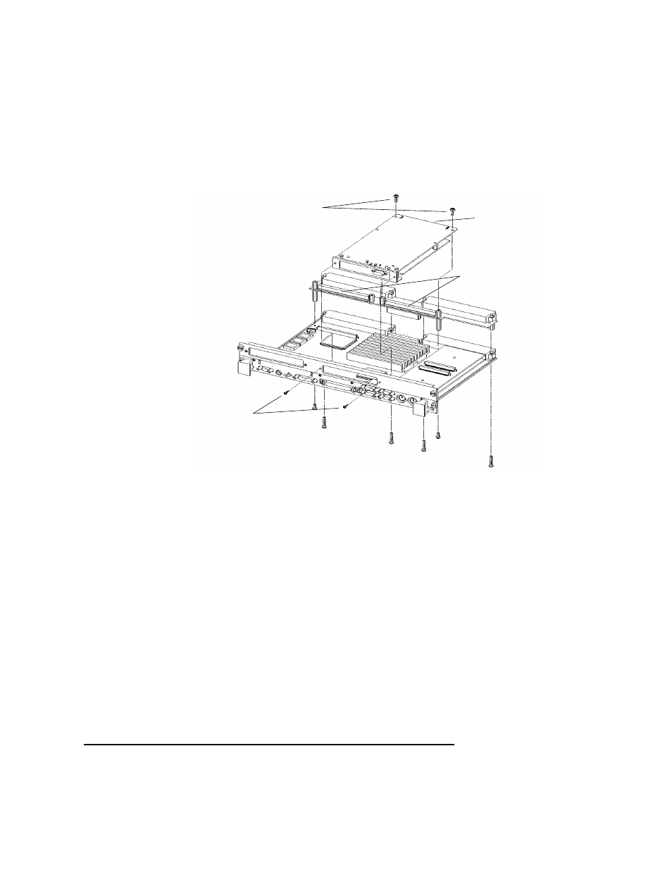 Installing an hcrx graphics board | HP 744 User Manual | Page 52 / 154