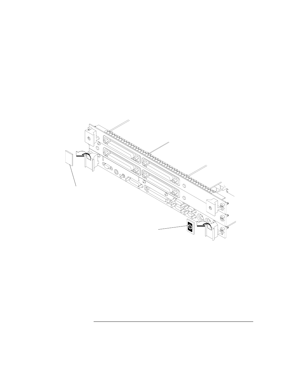 Removing ejector handle labels 2-21 | HP 744 User Manual | Page 61 / 154