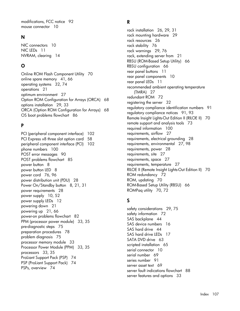 HP DL580 User Manual | Page 107 / 108