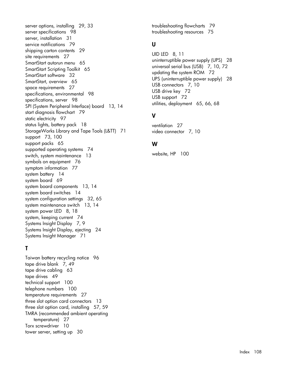 HP DL580 User Manual | Page 108 / 108