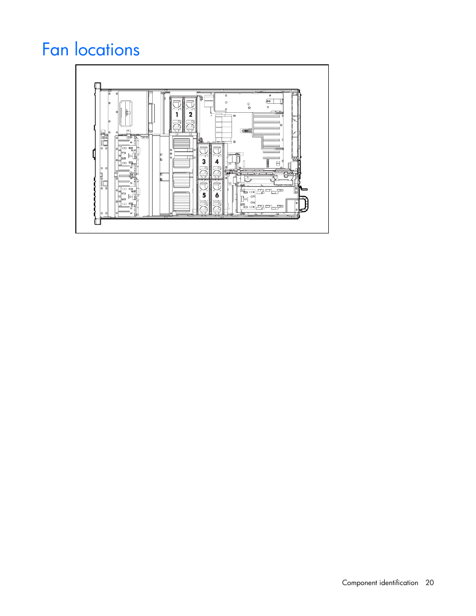 Fan locations | HP DL580 User Manual | Page 20 / 108