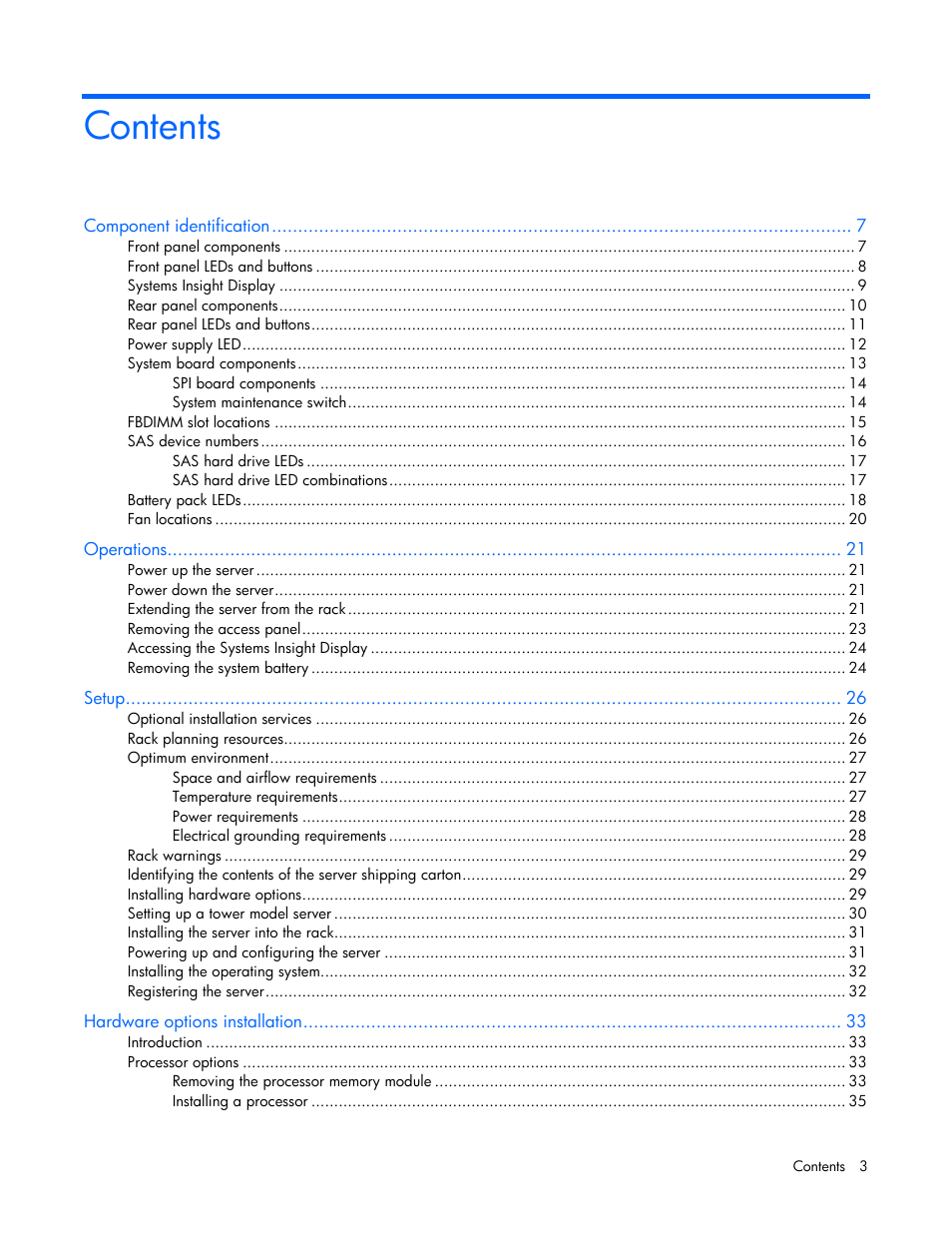 HP DL580 User Manual | Page 3 / 108
