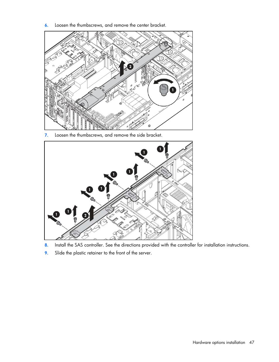 HP DL580 User Manual | Page 47 / 108