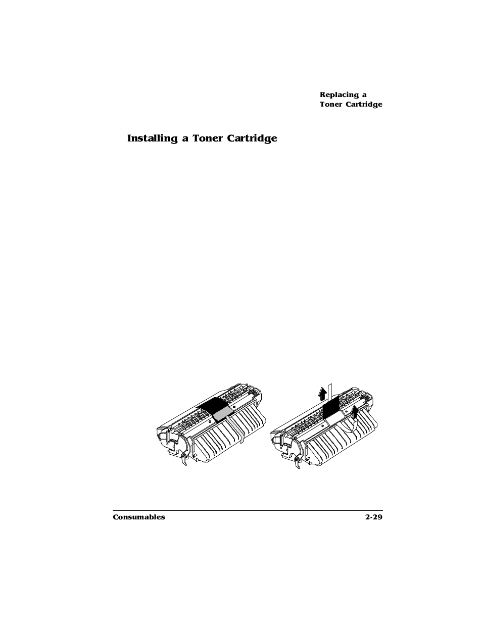 Installing a toner cartridge, Installing a toner cartridge 2-29, Qvwdoolqjd7rqhu&duwulgjh | HP 2425 User Manual | Page 41 / 186