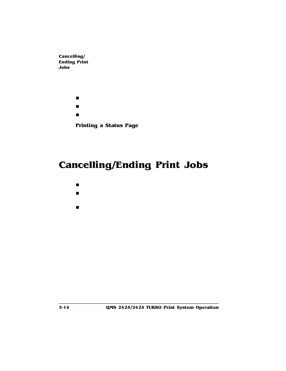 Cancelling/ending print jobs, Cancelling/ending print jobs -14, Dqfhoolqj(qglqj3ulqw-rev | HP 2425 User Manual | Page 58 / 186