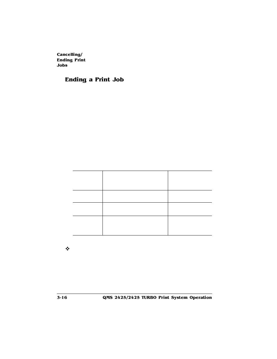 Ending a print job, Ending a print job 3-16, Qglqjd3ulqw-re | HP 2425 User Manual | Page 60 / 186