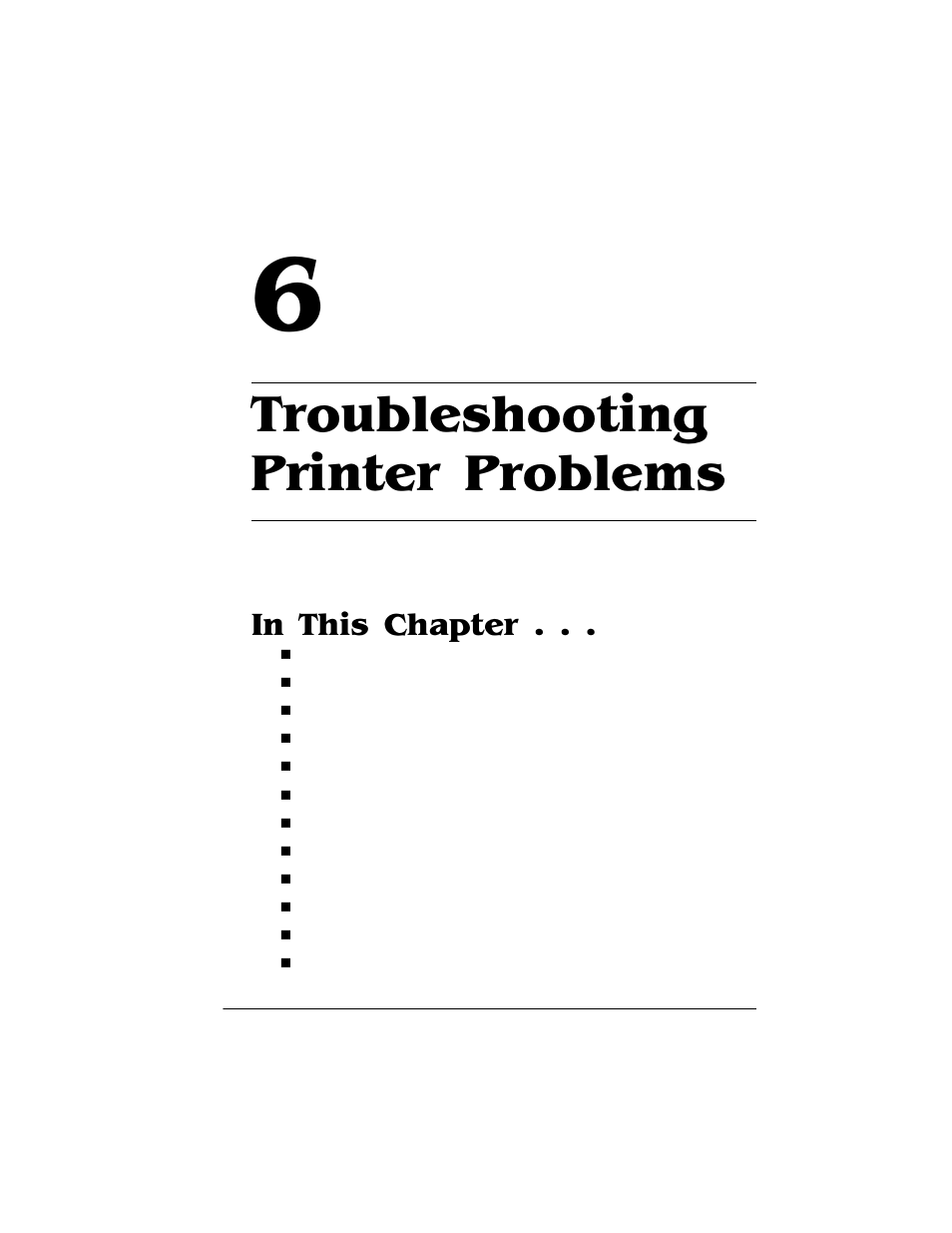 Troubleshooting printer problems, 7urxeohvkrrwlqj3ulqwhu, 3ureohpv | Troubleshooting, Printer problems, 7urxeohvkrrwlqj 3ulqwhu3ureohpv, Q7klv&kdswhu | HP 2425 User Manual | Page 81 / 186