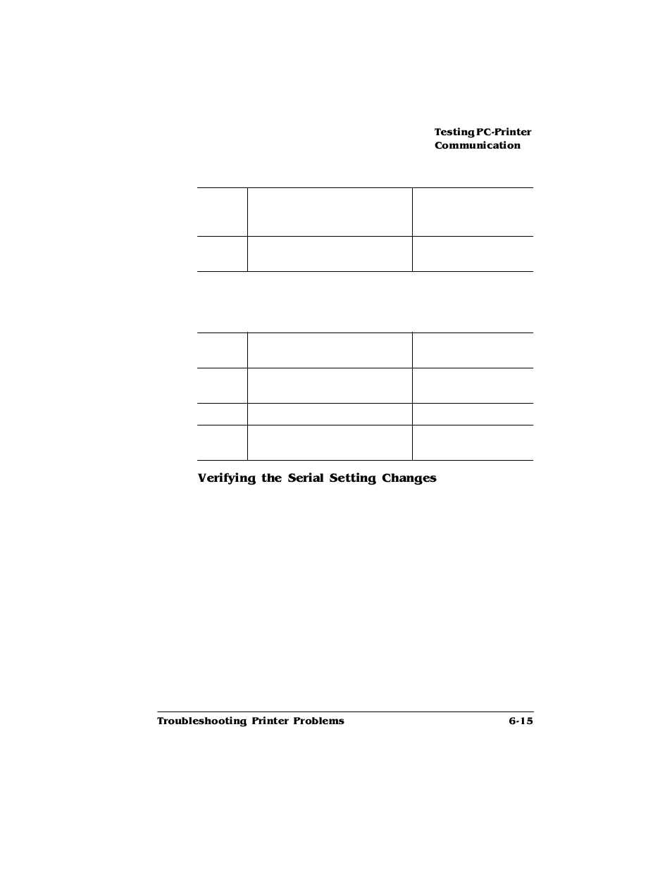 Verifying the serial setting changes | HP 2425 User Manual | Page 95 / 186